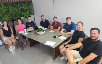 os servidores do IPRESP se reuniram com a equipe de Tecnologia da Informação da Prefeitura de Balneário Piçarras para alinhar as ações previstas para 2025, focando na segurança da informação.